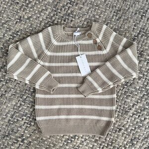 Jamie Kay Beige and Cream Knit Sweater